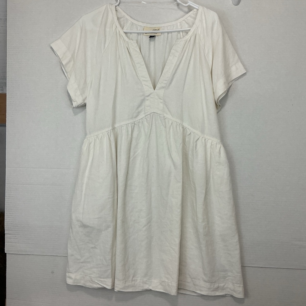 Linen White Women's Dress Size Medium